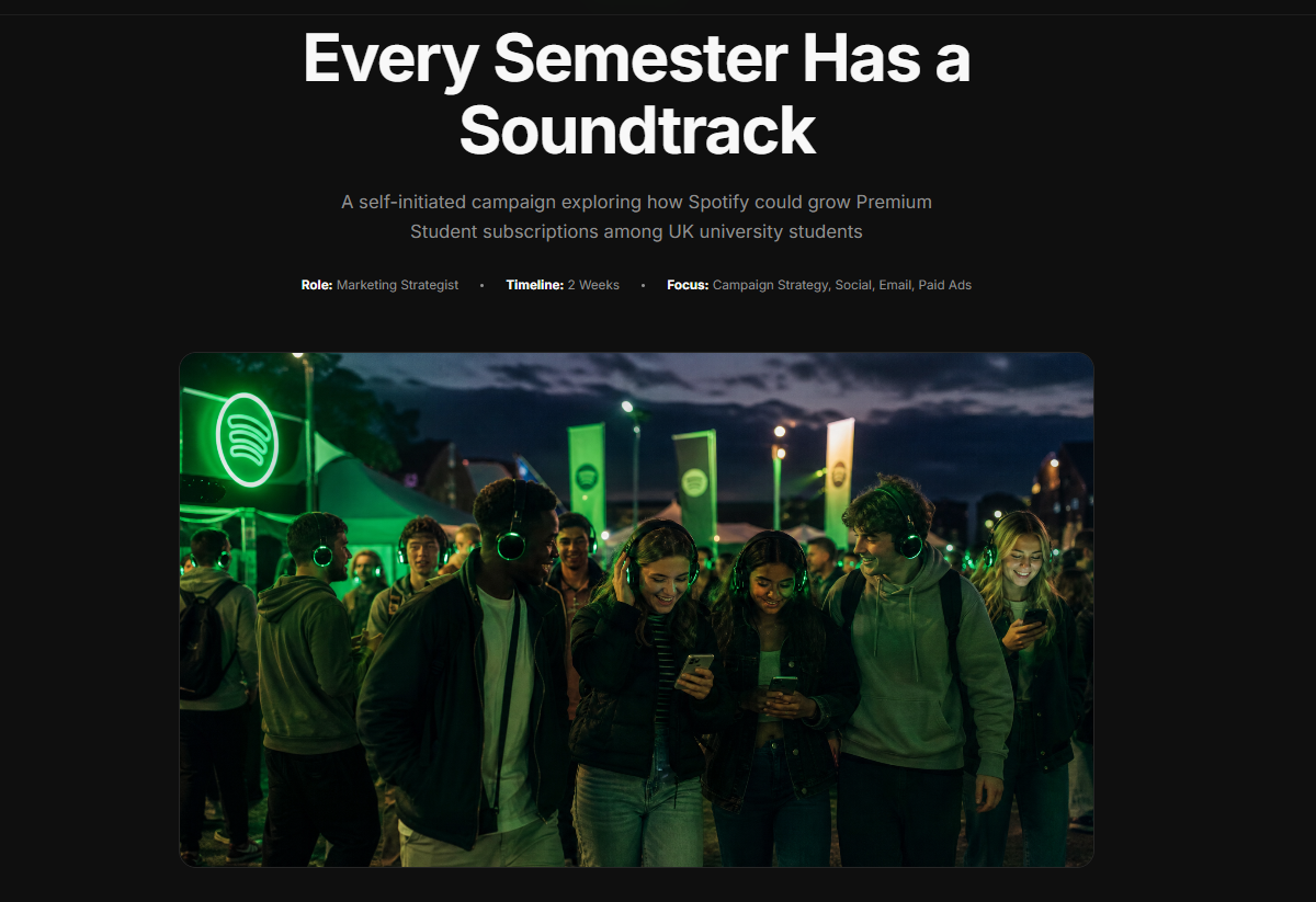 Campaign hero — Every Semester Has a Soundtrack